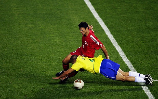 luizão brasil turquia copa do mundo 2002 (Foto: Agência Getty Images)