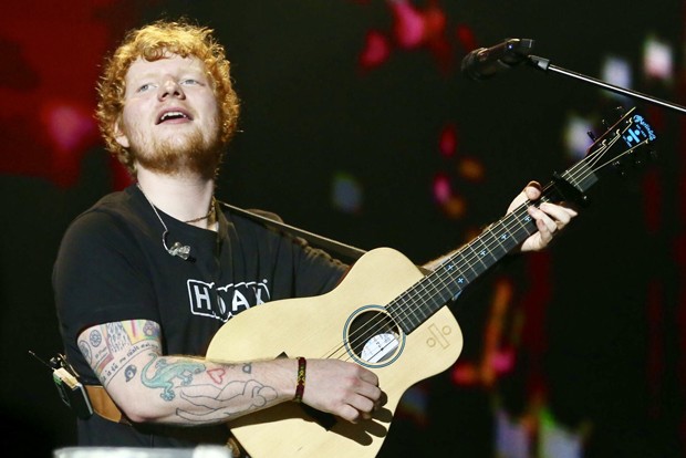 Ed Sheeran se apresenta em São Paulo neste domingo (28) (Foto: Brazil News)