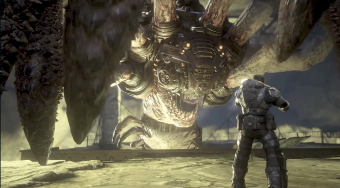 Corpse, a Aranha-Gigante de Gears of War (Foto: Reprodução / TechTudo) Corpse, a Aranha-Gigante de Gears of War (Foto: Reprodução / TechTudo)