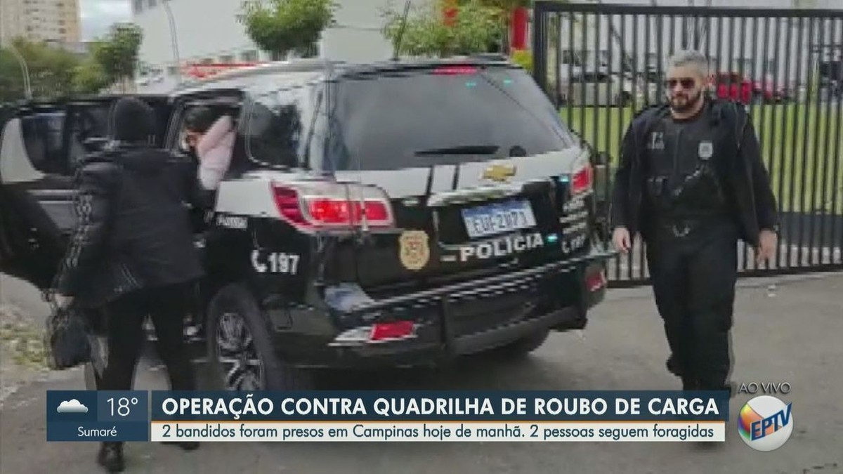 Polícia Civil de Campinas prende 2 suspeitos de participação em roubos