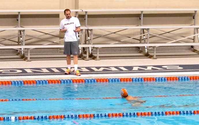 Bruno Fratus treino natação (Foto: Arquivo Pessoal)