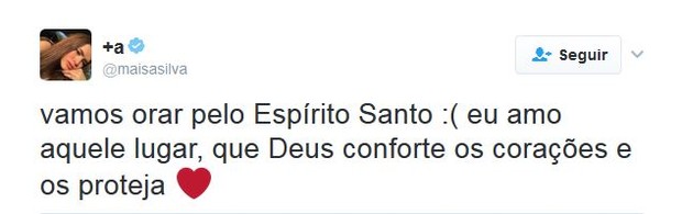 Famosos falam sobre o caos no Espírito Santo (Foto: Twitter / Reprodução)