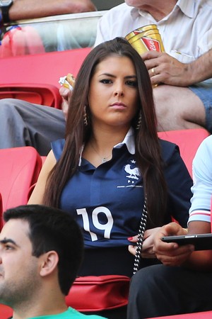 Namorada de Pogba França x Nigéria (Foto: Getty Images)