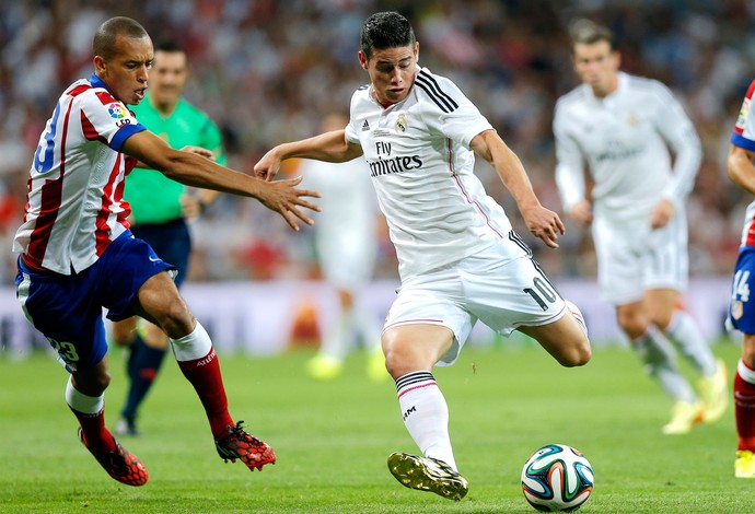 James Rodriguez Real Madrid e Atlético de Madrid (Foto: Agência AP)