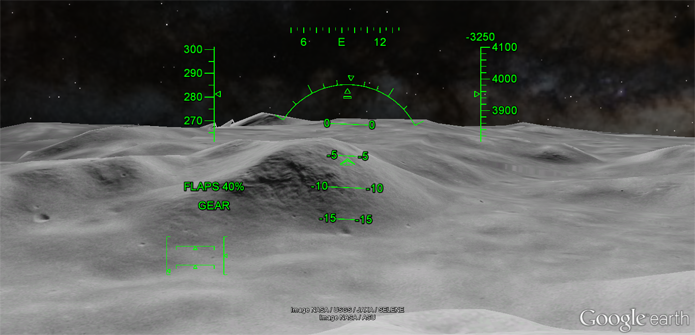 Simulador também pode ser usado na Lua e em Marte (Foto: Reprodução/Google)