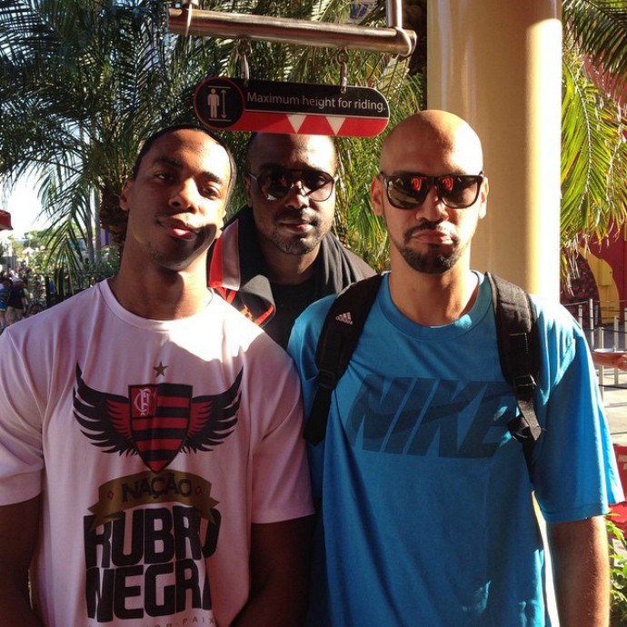 basquete flamengo orlando Derrick Caracter Jerome Meyinsse Marquinhos (Foto: Reprodução / Instagram) basquete flamengo orlando Derrick Caracter Jerome Meyinsse Marquinhos (Foto: Reprodução / Instagram)