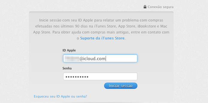 Faça login com seu Apple ID (Foto: Reprodução/Helito Bijora)