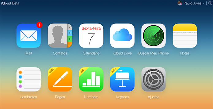 Apple atualiza apps do iOS e Mac e traz upload de fotos para o iCloud.com (Foto: Reprodução/Paulo Alves)