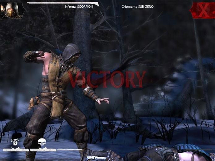 Controles de MKX Mobile são baseados na tela de toque (Foto: Reprodução/Felipe Vinha)