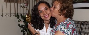 Mulher adota criança abandonada em tratamento (Alan Schneider/G1)