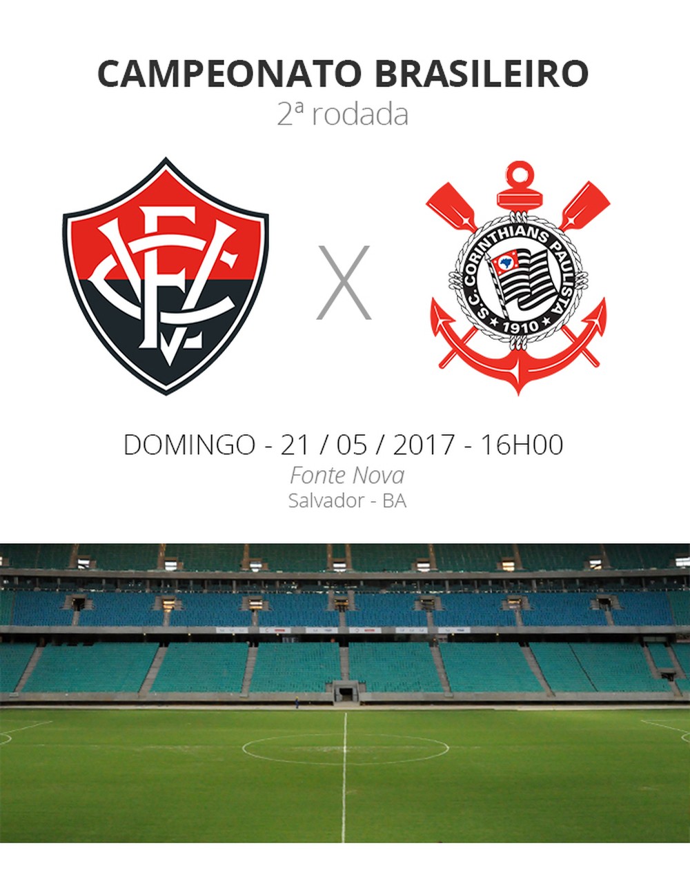 Rodada #2: tudo o que você precisa saber sobre Vitória x Corinthians