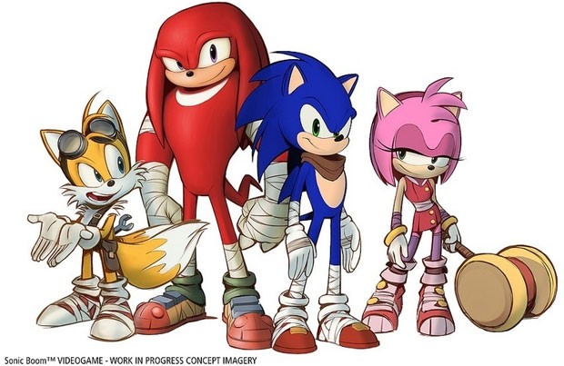 Novo visual de Sonic e sua turma para o game 'Sonic Boom' (Foto: Divulgação/Sega)