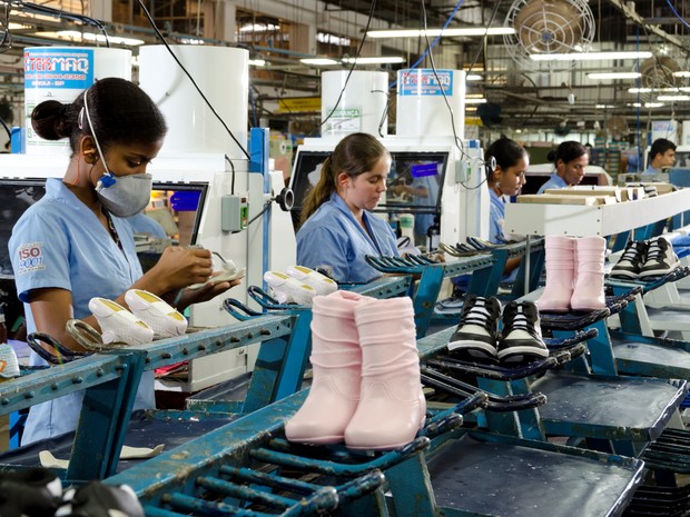 Fábrica de calçados no Espírito Santo (Foto: Jorge Luiz Sagrilo/ Divulgação)