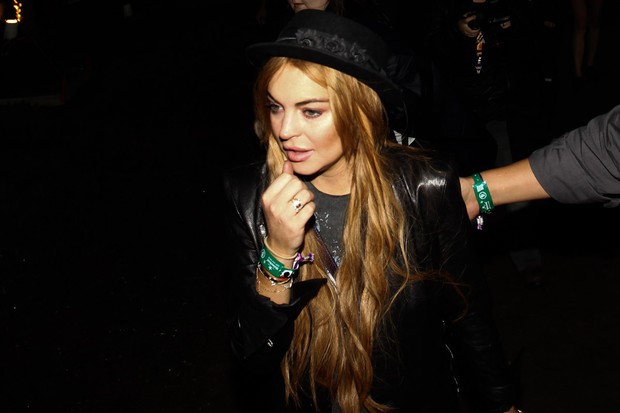 Lindsay Lohan no Lollapalooza (Foto: Manuela Scarpa/PhotoRio News)