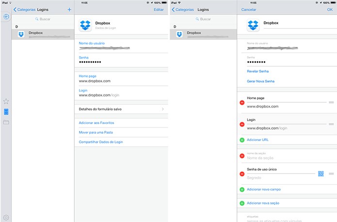 Habilite a opção adicionar nova senha de uso único no 1Password (Foto: Reprodução/1Password)
