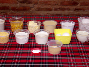 Ingredientes do bolo de milho com goiabada (Foto: Reprodução/TV Grande Rio)