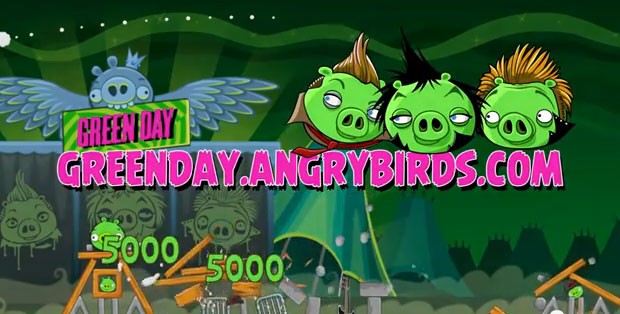 'Angry Birds' faz parceria com a banda Green Day para um novo game (Foto: Reprodução)