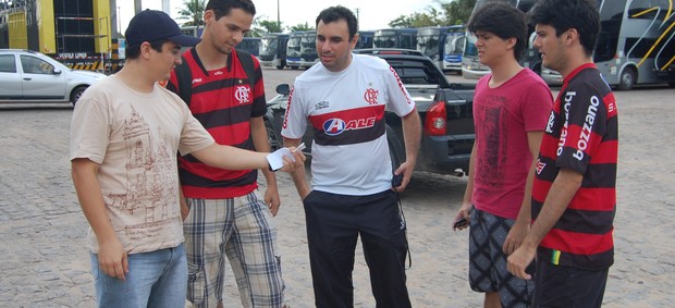 grupo de torcedores do flamengo, flamengo, joão pessoa (Foto: Lucas Barros / Globoesporte.com/pb)