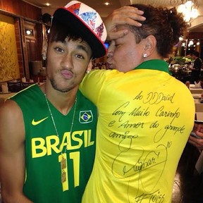 David Brazil parabeniza Neymar pelo aniversário (Foto: Instagram/Reprodução)