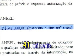 Aneel determinou o salário de R$ 41 mil para o interventor (Foto: Reprodução/TV Anhanguera)
