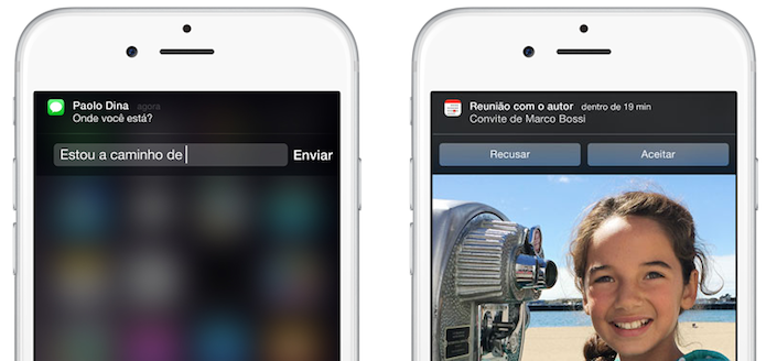 Não é mais necessário abrir um app para responder mensagens (Foto: Divulgação/Apple)