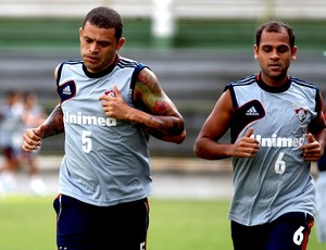 Edinho e Carlinhos treino Fluminense (Foto: Nelson Perez / Fluminense. F.C.)