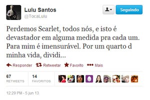 G1 - Lulu Santos lamenta morte Scarlet Moon, sua ex-mulher