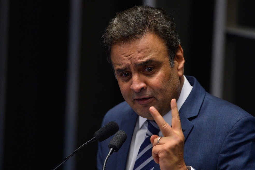 O senador Aécio Neves foi afastado das atividades parlamentares por ordem do ministro Edson Fachin, do STF (Foto: Fabio Pozzebom/Agência Brasil)
