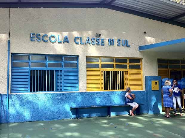 Fachada da Escola Classe 111, em Brasília (Foto: Luciana Amaral/G1)