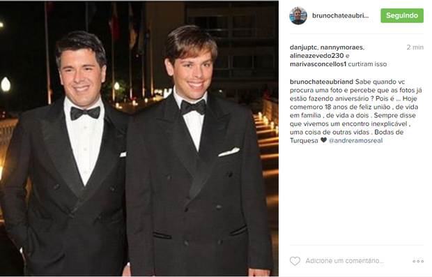 Bruno Chateaubriand e Andre Ramos (Foto: Reprodução / Instagram)
