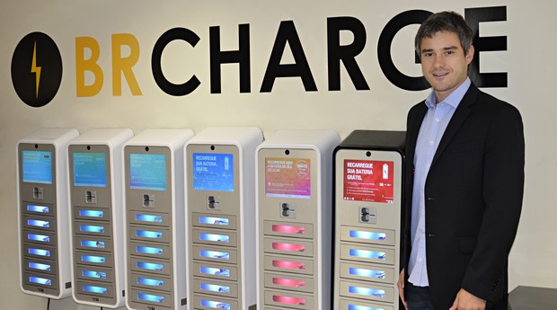 André La Motta, CEO da BR Charge, empresa que produz totens de recarga celular (Foto: Divulgação)