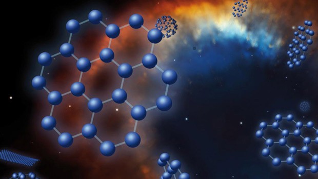 Moléculas de grafeno (Foto: Nasa)