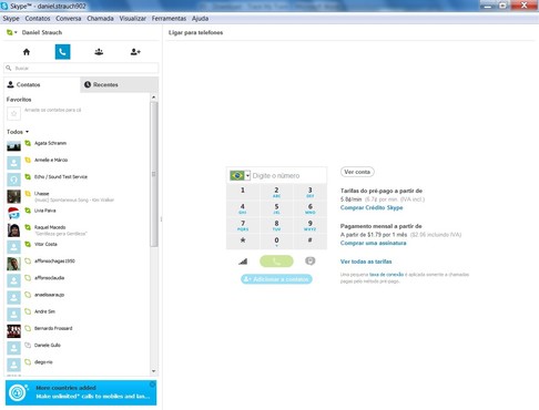screenshot de Skype