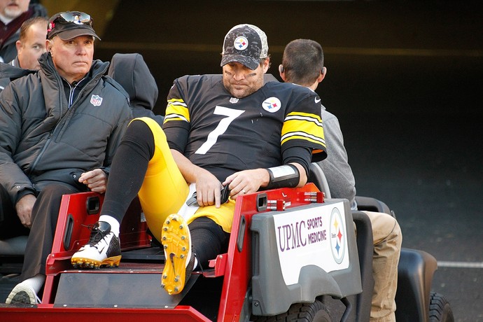 NFL - Ben Roethlisberger machucado Pittsburgh Steelers (Foto: Justin K. Aller / Getty Images) NFL - Ben Roethlisberger machucado Pittsburgh Steelers (Foto: Justin K. Aller / Getty Images)