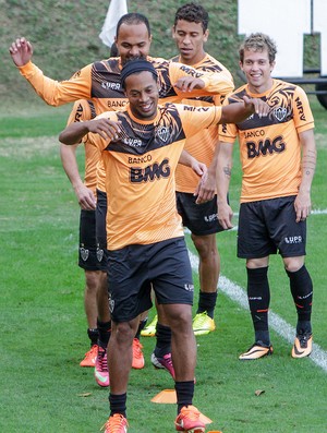 Ronaldinho Gaúcho, Atlético-MG, treino, Cidade do Galo (Foto: Bruno Cantini / Site Oficial do Atlético-MG)