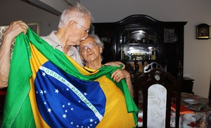 Dona Francisca, a vovó da Copa (Foto: Josiel Martins )