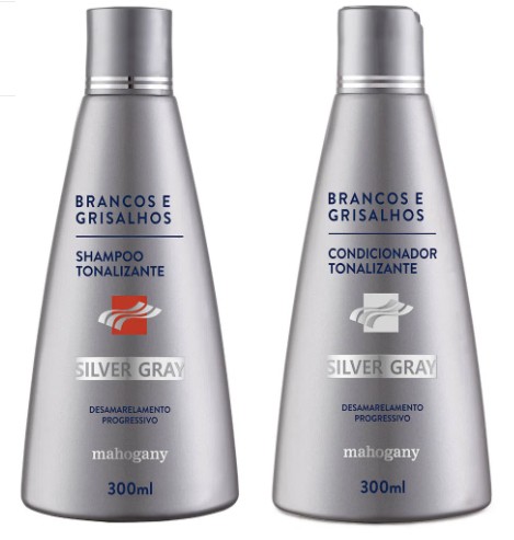 Shampoo e condicionador Silver Gray (300 ml), Mahogany (Foto: Reprodução )