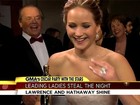 Jack Nicholson joga charme para Jennifer Lawrence ao vivo na TV