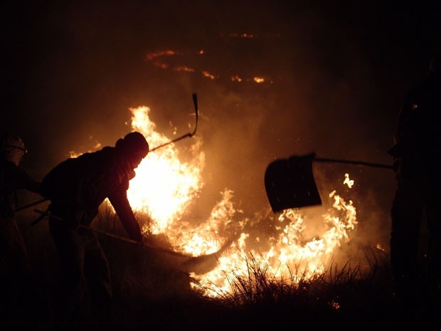 incêndio chapada diamantina bahia (Foto: Fabiana Carvalho/ Arquivo Pessoal)