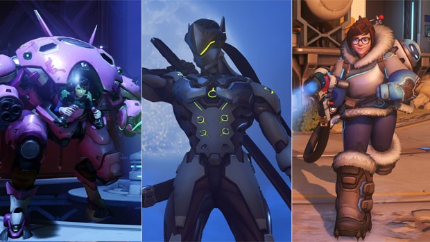 D.Va, Genji e Mei são os três novos personagens de 'Overwatch', da Blizzard (Foto: Divulgação)