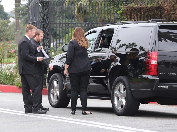 Funeral de L'Wren Scott X17 (Foto: X17/Agência)