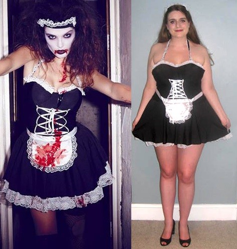 Francesca como empregada, também vampiresca