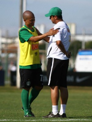 Alex e Marquinhos Santos no treino do Coritiba (Foto: Divulgação / Site oficial do Coritiba)