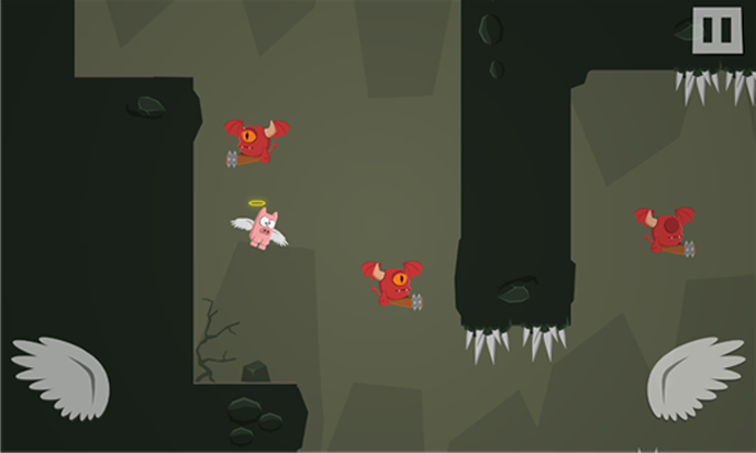 Pigs Cant Fly é uma aventura onde você deve ajudar este pobre porquinho a voltar para o céu (Foto: Divulgação/Windows Phone Store)