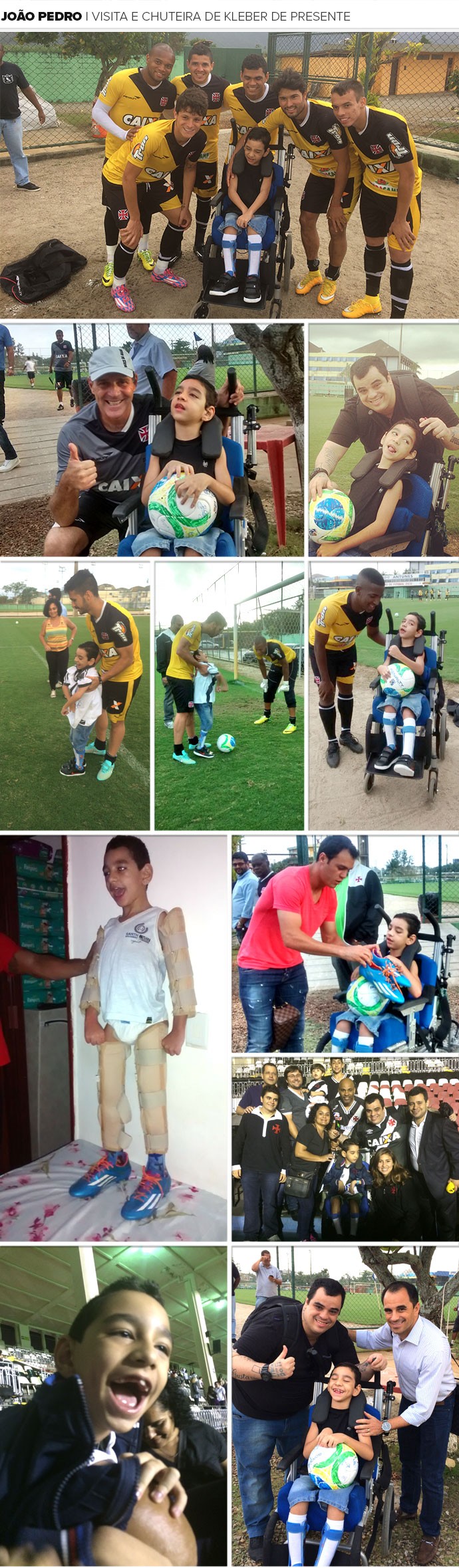 Mosaico João Pedro Visita Vasco (Foto: Editoria de Arte)