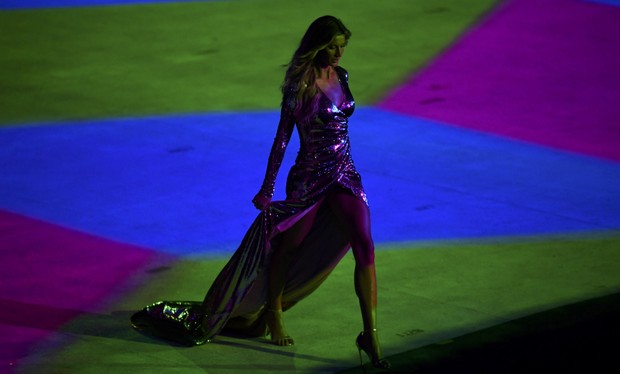 Gisele Bündchen na cerimônia de abertura da Olimpíada Rio 2016 (Foto: Reuters)
