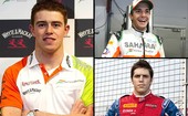 Montagem Force India, Paul di Resta / Luiz Razia / Jules Bianchi (Foto: Editoria de Arte / Globoesporte.com)