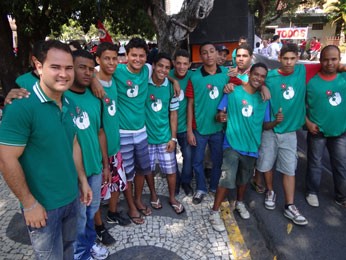 Trapeiros de Emaús no Grito dos Excluídos, no Recife (Foto: Luna Markman/G1)