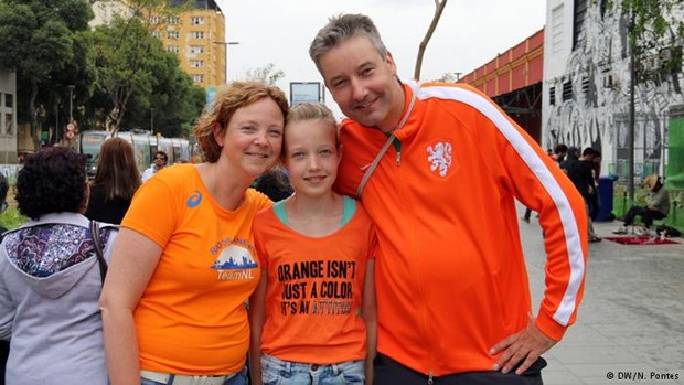 Família Tangelder, da Holanda, se espantou com a cultura do abraço (Foto: N.Pontes/DW)