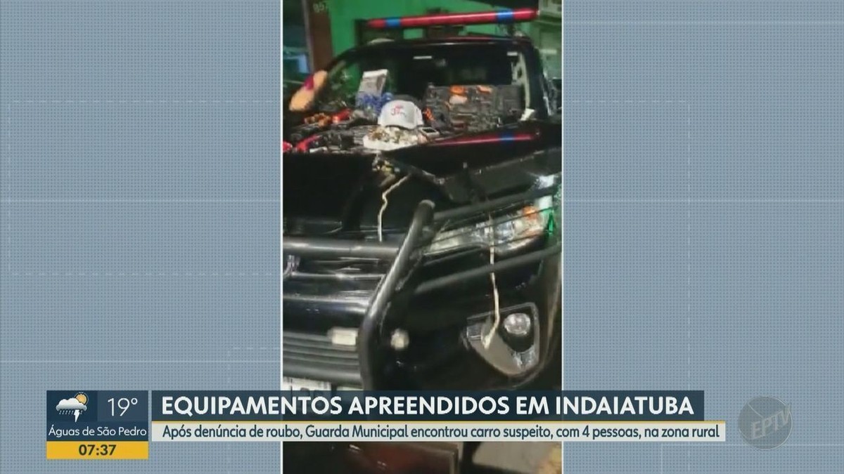 Guarda apreende carro reconhecido em crimes e recupera eletrônicos